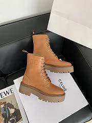 Fortok Celine Triomphe Rangers Mid Lace-up Boots in Brown - 3