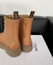 Fortok Celine Triomphe Rangers Mid Lace-up Boots in Brown - 6