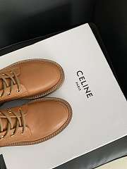 Fortok Celine Triomphe Rangers Mid Lace-up Boots in Brown - 5