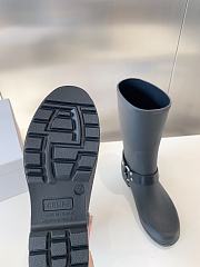 Fortok Celine Catwalk Arc de Triomphe Rain Boots Black - 3
