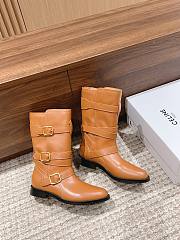 Fortok Celine Arc De Triomphe Punk Boots Brown - 1