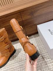 Fortok Celine Arc De Triomphe Punk Boots Brown - 5