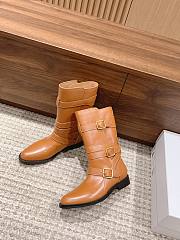 Fortok Celine Arc De Triomphe Punk Boots Brown - 2