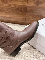 Fortok Celine Arc De Triomphe Punk Boots Dark Brown - 5