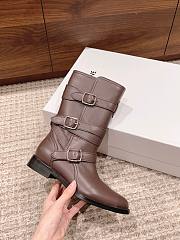Fortok Celine Arc De Triomphe Punk Boots Dark Brown - 4