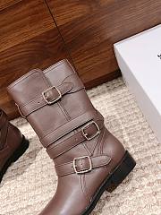 Fortok Celine Arc De Triomphe Punk Boots Dark Brown - 2