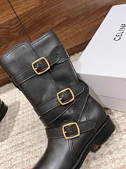 Fortok Celine Arc De Triomphe Punk Boots Black - 6