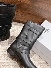 Fortok Celine Arc De Triomphe Punk Boots Black - 3