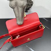 Fortok Dior Miss Flap Bag Red Patent Calfskin 22x11x6cm - 6