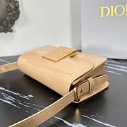 Fortok Dior Miss Flap Bag Beige Patent Calfskin 22x11x6cm - 5