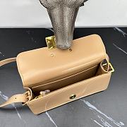 Fortok Dior Miss Flap Bag Beige Patent Calfskin 22x11x6cm - 2