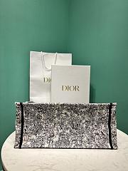 Fortok Dior Lucky Star Embroidery Pattern Book Tote Multicolor 36x18x28cm  - 3