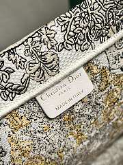 Fortok Dior Lucky Star Embroidery Pattern Book Tote Yellow 36x18x28cm  - 5