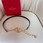 Fortok Valentino Garavani Vlogo Moon Leather Belt in Black With Gold/ Silver Buckle - 1