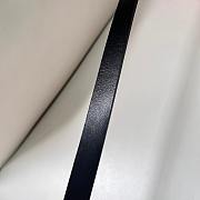 Fortok Valentino Garavani Vlogo Moon Leather Belt in Black With Gold/ Silver Buckle - 6