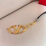 Fortok Valentino Garavani Vlogo Moon Leather Belt in Black With Gold/ Silver Buckle - 3