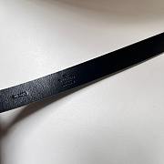 Fortok Valentino Garavani Vlogo Moon Leather Belt in Black With Gold/ Silver Buckle - 2