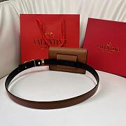 Fortok Valentino Waist Bag Brown 12.5x8.5cm - 4