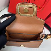 Fortok Valentino Waist Bag Brown 12.5x8.5cm - 5