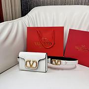 Fortok Valentino Waist Bag White 12.5x8.5cm - 1