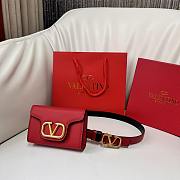 Fortok Valentino Waist Bag Red 12.5x8.5cm - 1