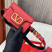 Fortok Valentino Waist Bag Red 12.5x8.5cm - 5
