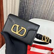 Fortok Valentino Waist Bag Black 12.5x8.5cm - 5
