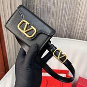 Fortok Valentino Waist Bag Black 12.5x8.5cm - 3