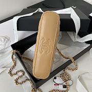 Fortok Chanel Vanity Case With Top Handle Beige 17cm - 2