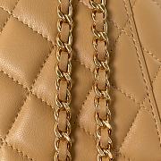 Fortok Chanel Vanity Case With Top Handle Beige 17cm - 5