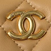 Fortok Chanel Vanity Case With Top Handle Beige 17cm - 6