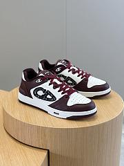 Fortok Dior B57 High Top Sneakers Burgundy - 4