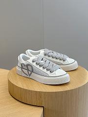 Fortok Dior B33 Gray Smooth Calfskin and Dior Oblique Jacquard Leather Low Top Sneakers - 1