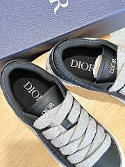Fortok Dior B33 Black Smooth Calfskin and Dior Oblique Jacquard Leather Low Top Sneakers - 6