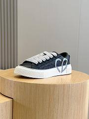 Fortok Dior B33 Black Smooth Calfskin and Dior Oblique Jacquard Leather Low Top Sneakers - 4