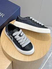 Fortok Dior B33 Black Smooth Calfskin and Dior Oblique Jacquard Leather Low Top Sneakers - 2