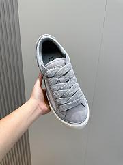 Fortok Dior B33 Blue Smooth Calfskin and Dior Oblique Jacquard Leather Low Top Sneakers - 2