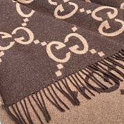 Fortok Gucci Double-Sided Cashmere Cape 140x200cm - 4