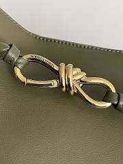 Fortok Bottega Veneta Andiamo Handbag Green 806010 42x35x18cm - 3