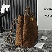 Fortok Bottega Veneta Andiamo Suede Bag Brown 80842 32x24x12cm - 6