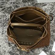 Fortok Bottega Veneta Andiamo Suede Bag Brown 80842 32x24x12cm - 3