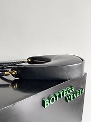 Fortok Bottega Veneta Hula Hoop Shoulder Bag Black 794902 28x27x6cm - 3