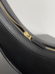Fortok Bottega Veneta Hula Hoop Shoulder Bag Black 794902 28x27x6cm - 2