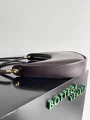 Fortok Bottega Veneta Hula Hoop Shoulder Bag Dark Brown 794902 28x27x6cm  - 3