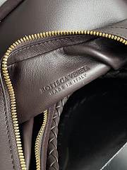 Fortok Bottega Veneta Hula Hoop Shoulder Bag Dark Brown 794902 28x27x6cm  - 4