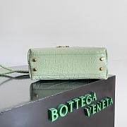 Fortok Bottega Veneta Andiamo Crocodile Leather Bag Green 777614 22x9x15.5cm - 6