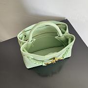 Fortok Bottega Veneta Andiamo Crocodile Leather Bag Green 777614 22x9x15.5cm - 5