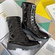 Fortok Dior D-Unit Ankle Boot Black Quilted Cannage Calfskin  - 1