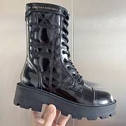 Fortok Dior D-Unit Ankle Boot Black Quilted Cannage Calfskin  - 6