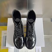 Fortok Dior D-Unit Ankle Boot Black Quilted Cannage Calfskin  - 3